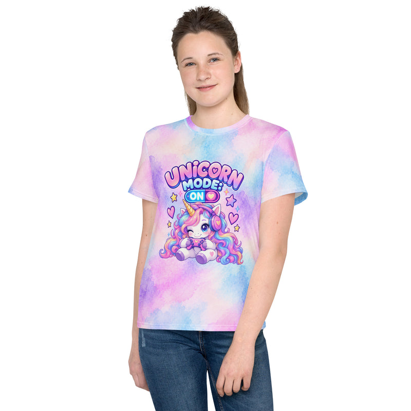 Unicorn Mode On Teen Shirt