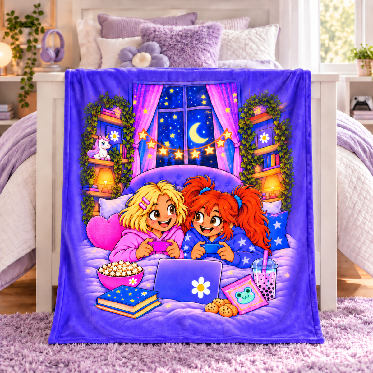 Molly And Daisy Throw Blanket