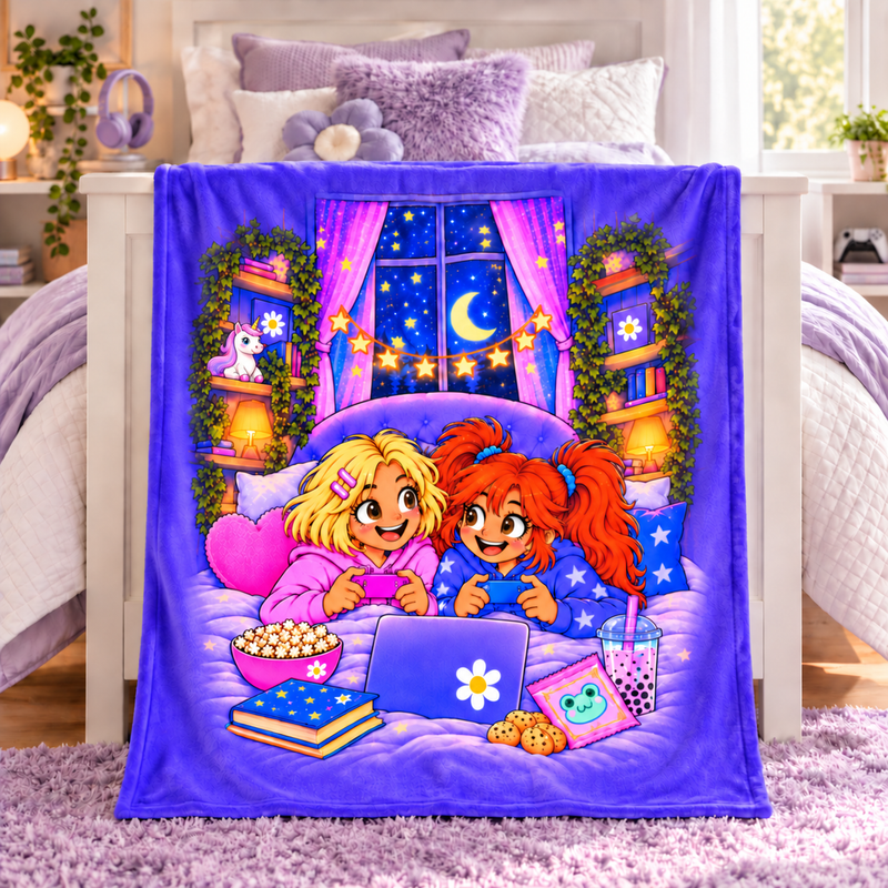 Molly And Daisy Throw Blanket